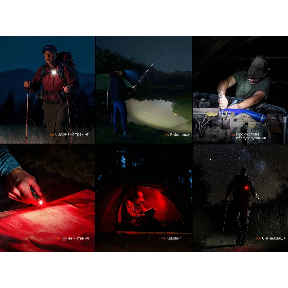 Ліхтар ручний Fenix SW05R-RED LED чорний - фото 15