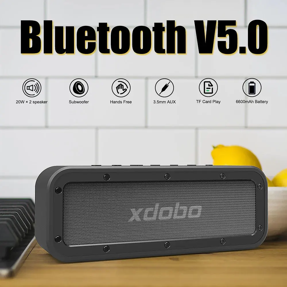 Портативна акустика Xdobo Wake 1983 40 Вт із голосовим помічником бездротова - фото 2
