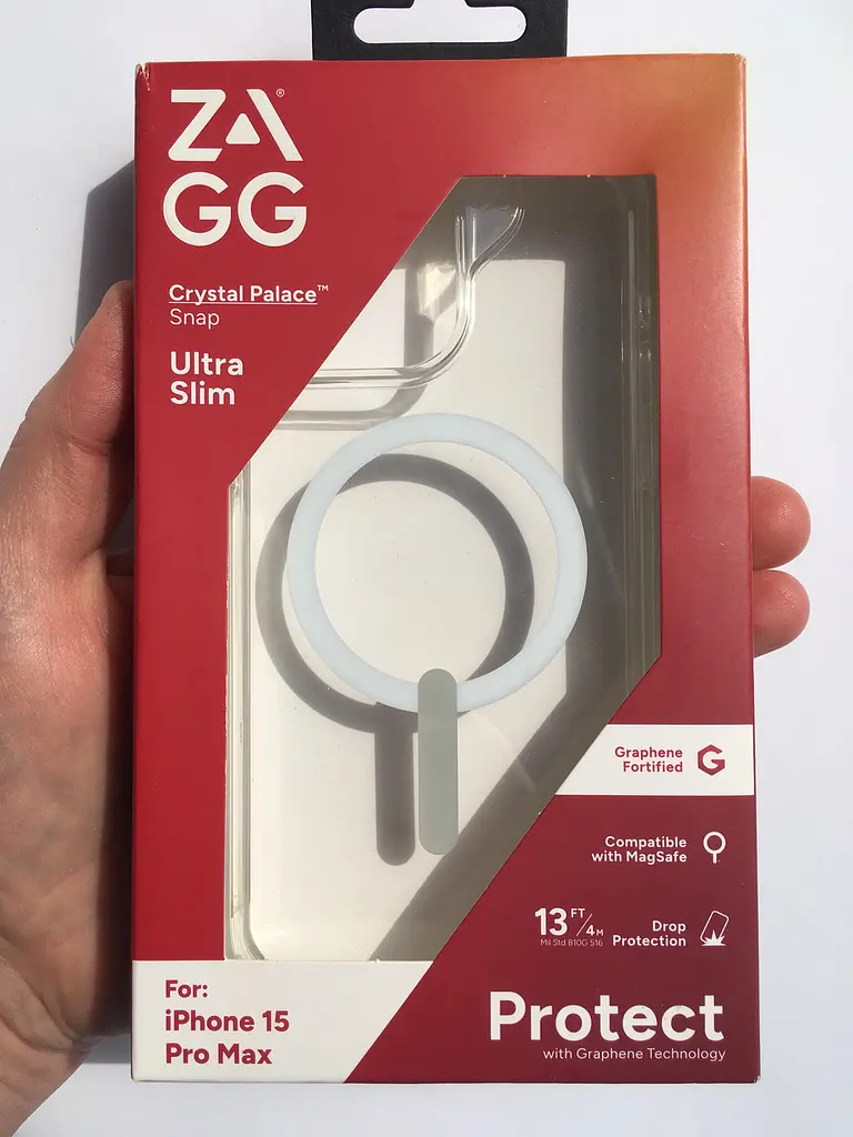 Оригінальний протиударний чохол Gear4 Crystal Palace MagSafe для iPhone 15 Pro Max Прозорий - фото 2