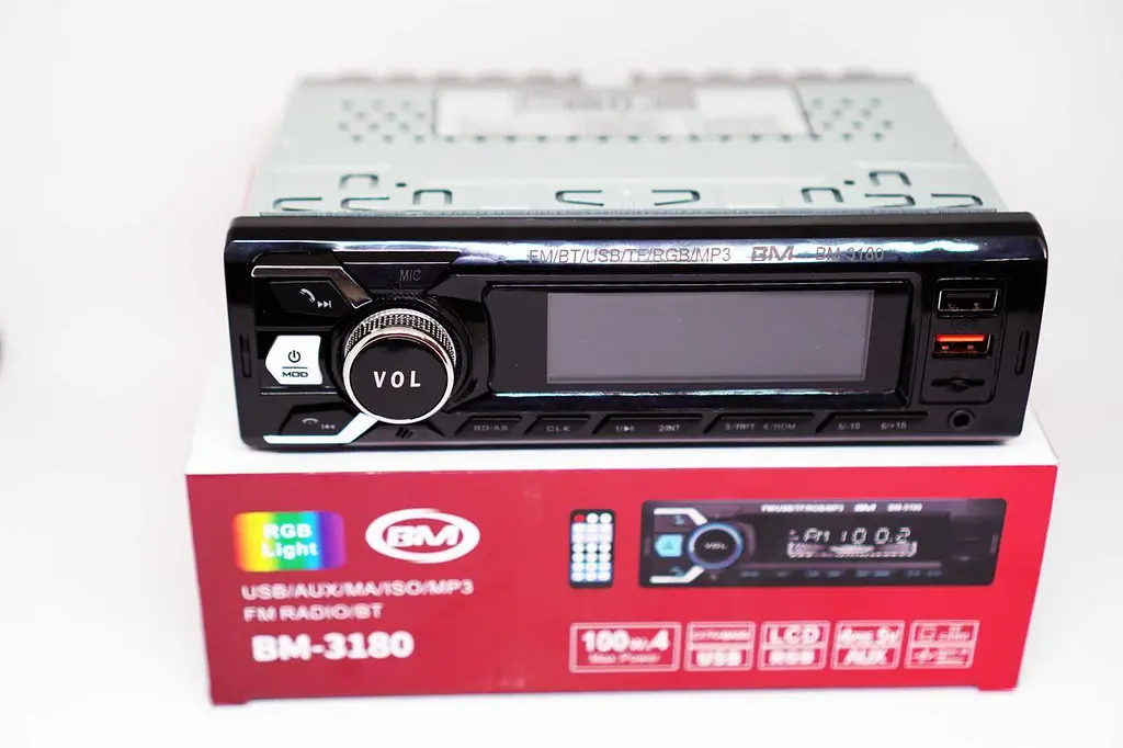 Автомобільна магнітола 1DIN з Bluetooth, RGB-підсвіткою та LCD-дисплеєм, ресивер в авто з підтримкою USB, TF/microSD і AUX, MP3 - фото 8