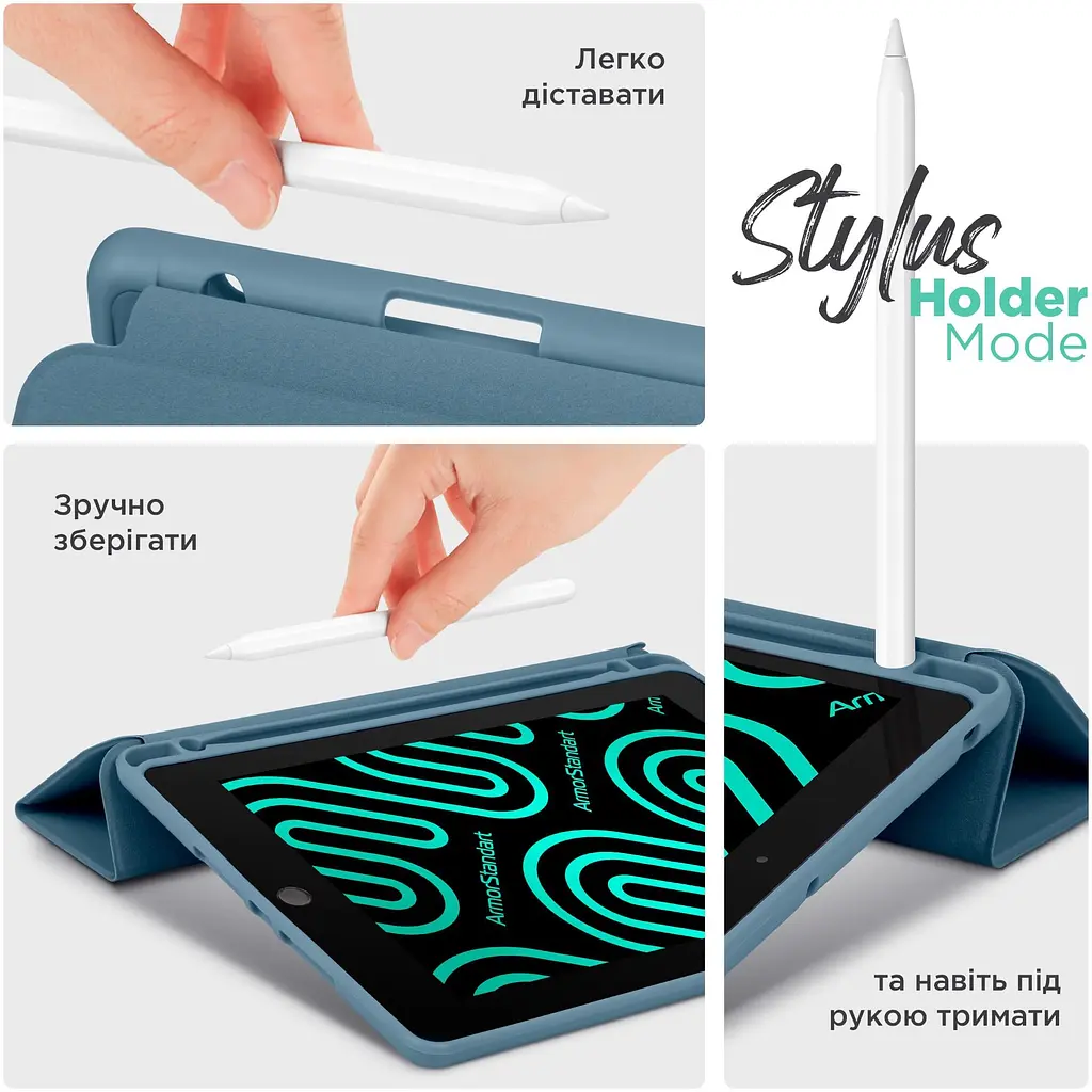Чохол-книжка ArmorStandart Smart Fold Pen для Samsung Galaxy Tab S11 Lavender Grey (ARM88426) [157342] - фото 6