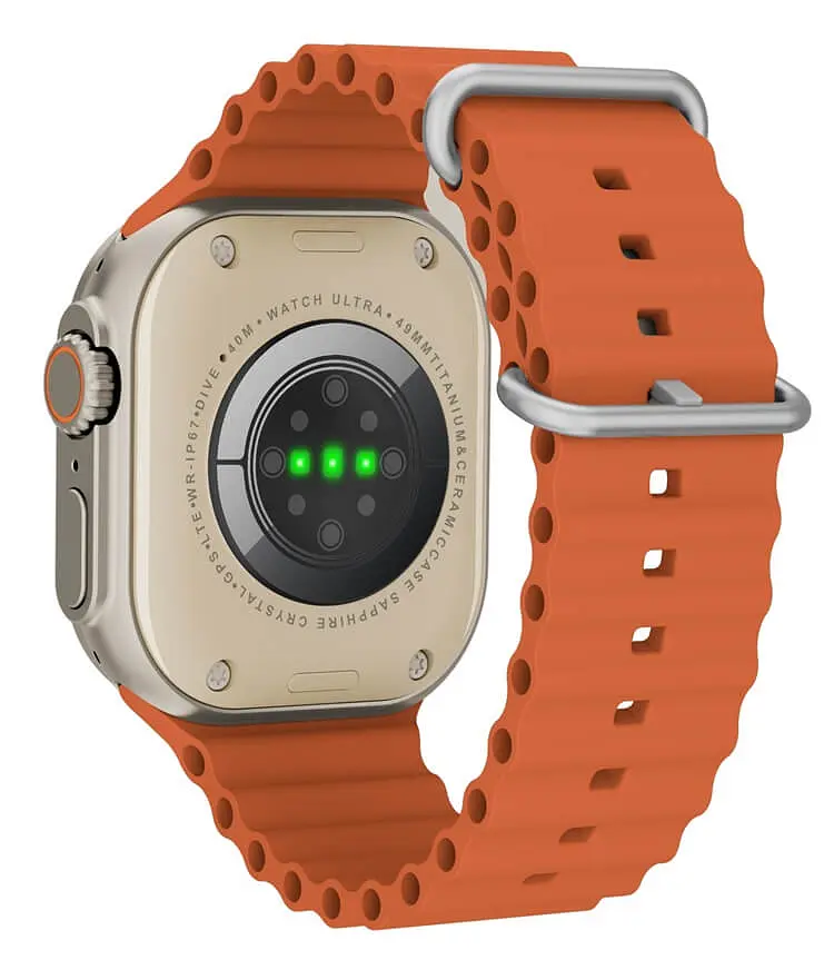 Смарт-часы LEMFO X9 Call с SIM-картой силиконовый ремешок Orange (16856) - фото 3