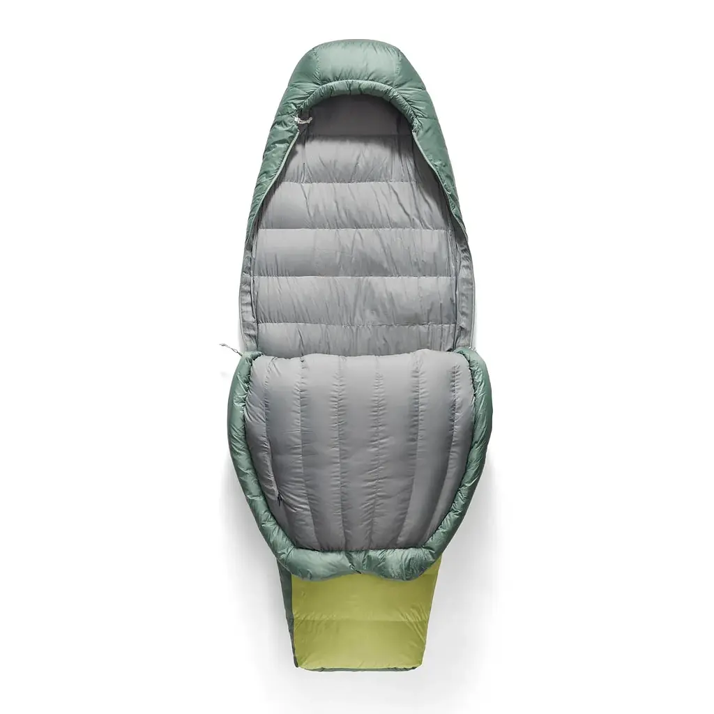 Спальный мешок женский Sea to Summit Ascent Women's -9C/15F Regular 170 R Зеленый-Желтый - фото 4