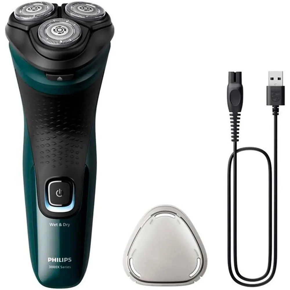 Електробритва Philips Series X3000 X3002/41, темно-зелена - фото 4