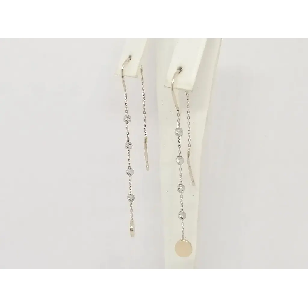 Золотые серьги-протяжки Столичная Ювелирная Фабрика. 106802 - фото 3