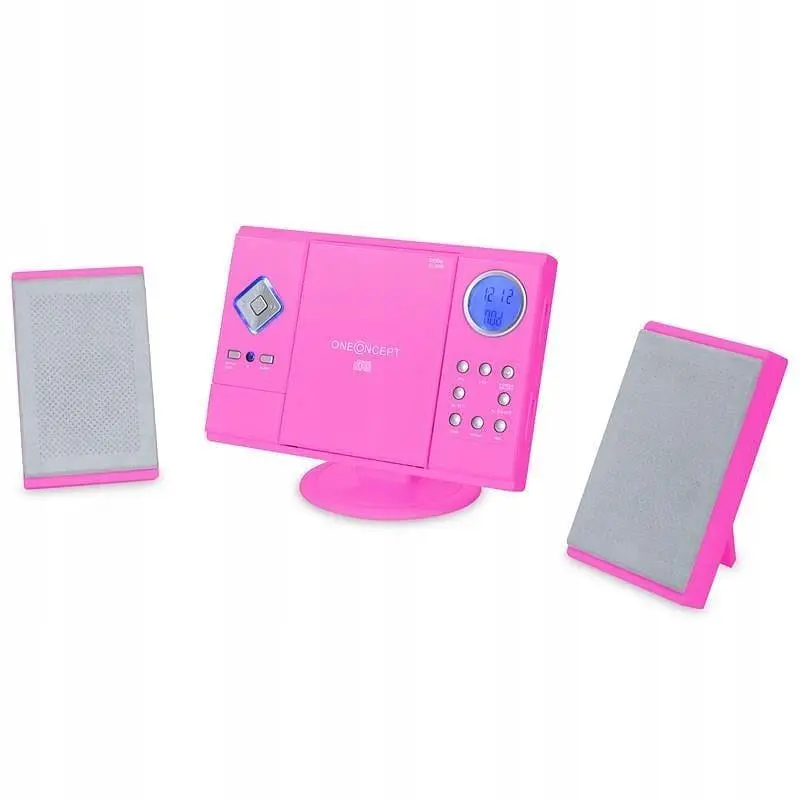 Стереосистема OneConcept V-12 MP3 CD плеєр USB SD AUX (10009511) Рожевий - фото 4