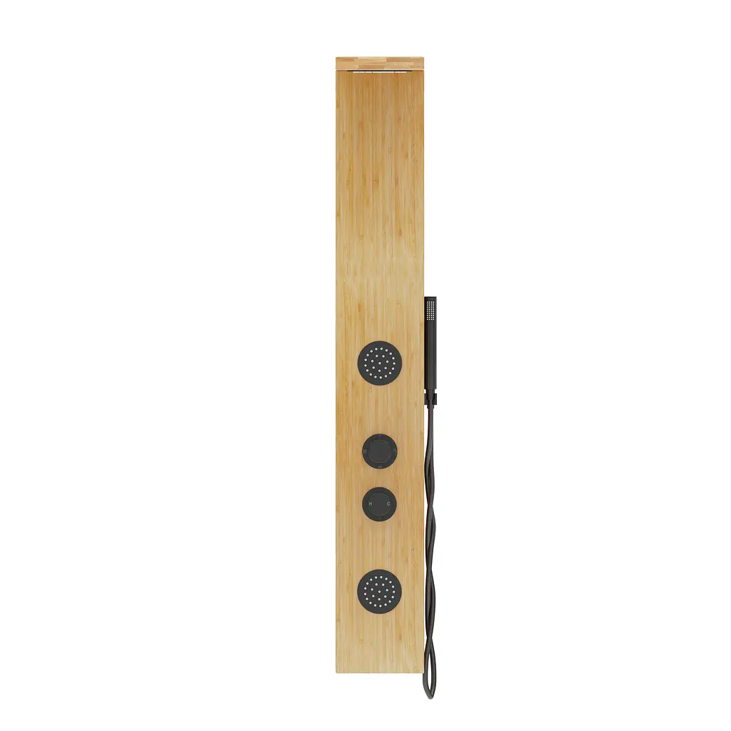 Душевая панель Corsan Balti 2.0 bamboo black B001MBL, Дуб - фото 2