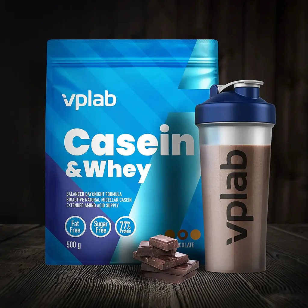 Протеїнова суміш VPLab Casein & Whey Chocolate 500 г - фото 2