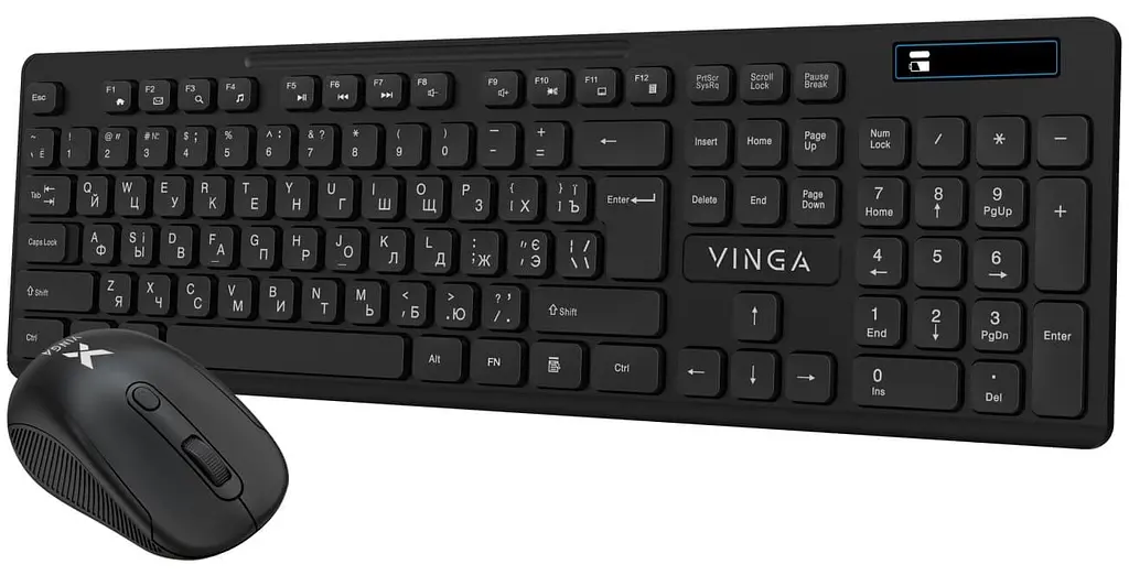 Комплект (клавиатура и мышь) Vinga KBSW-100 Wireless (KBSW-100) Black - фото 6