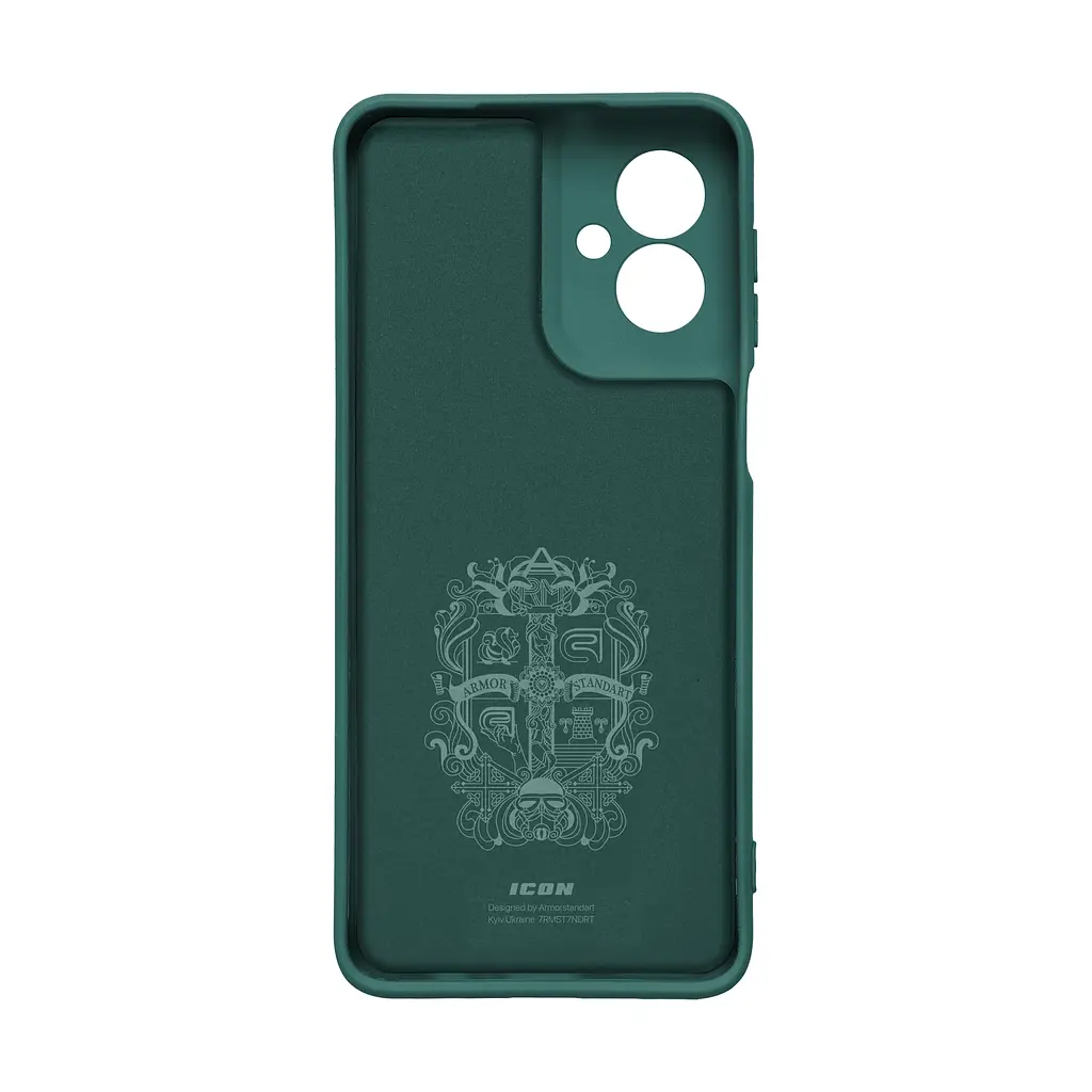Чехол ArmorStandart ICON для Motorola G55 5G Camera cover Green (ARM81209) - фото 2