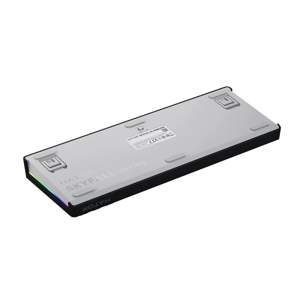 Клавіатура Hator Skyfall 65 Aurum Sterling RGB Wireless/Bluetooth/USB UA Black/White (HTK3160UA) - фото 7