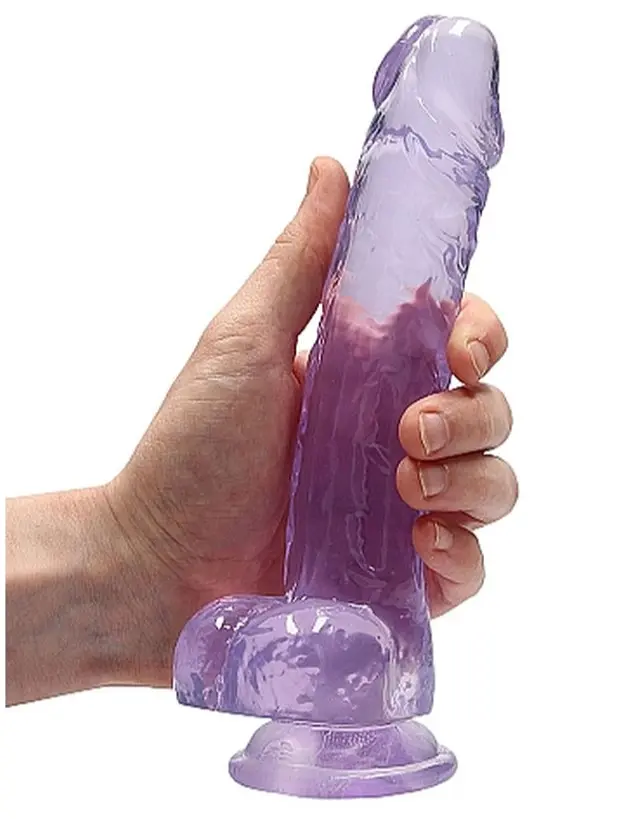 Фалоімітатор - Realrock Dildo 8" Purple - фото 5