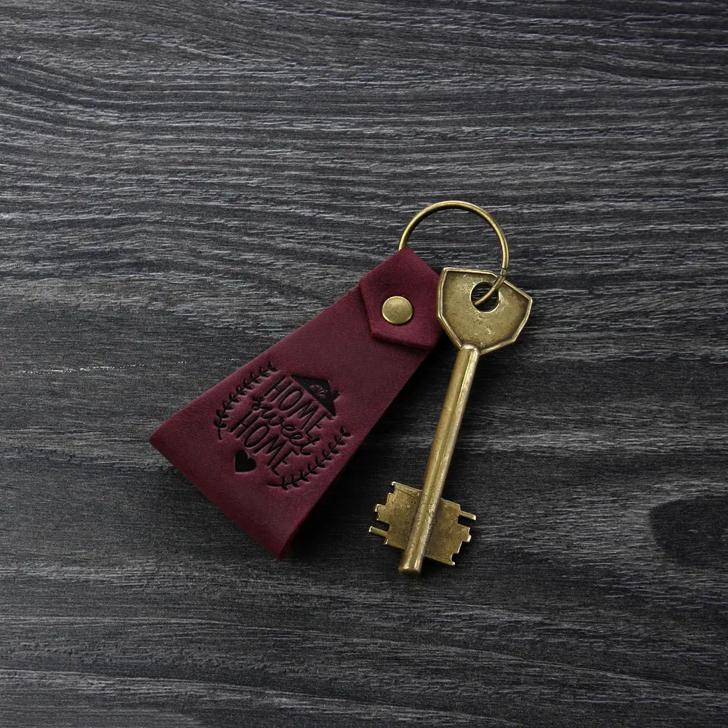 Шкіряний брелок Home sweet home - фото 5