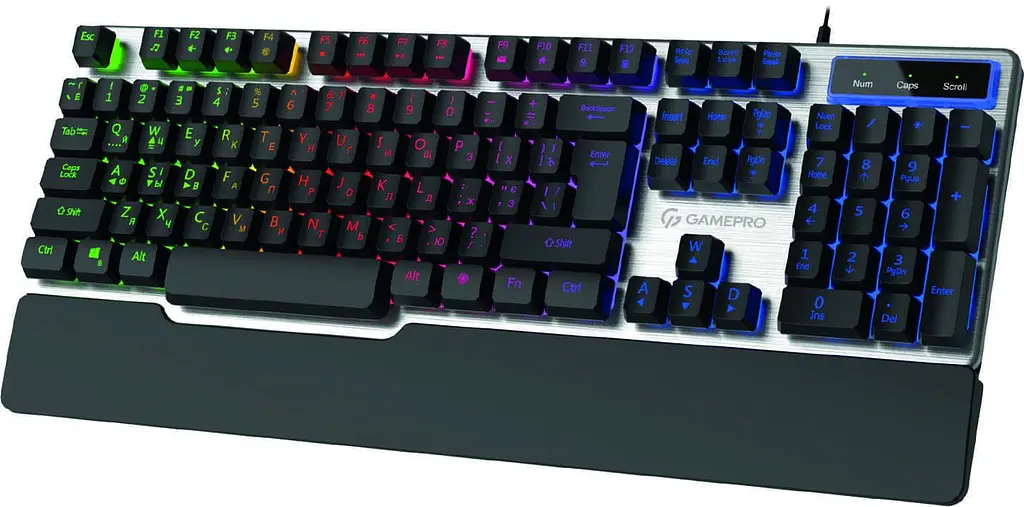 Клавіатура GamePro GK599 Stinger RGB USB Silver (GK599) - фото 2