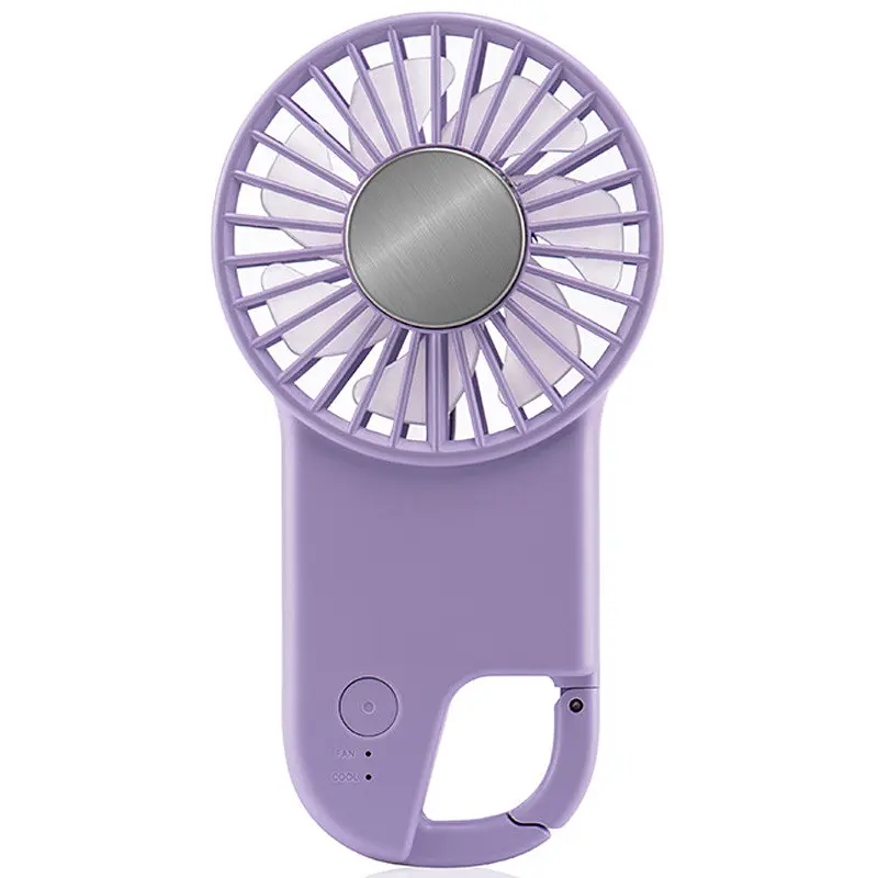 Портативний вентилятор SQT-BF2 з карабіном 1800mAh Purple Epik teh0029492 - фото 2