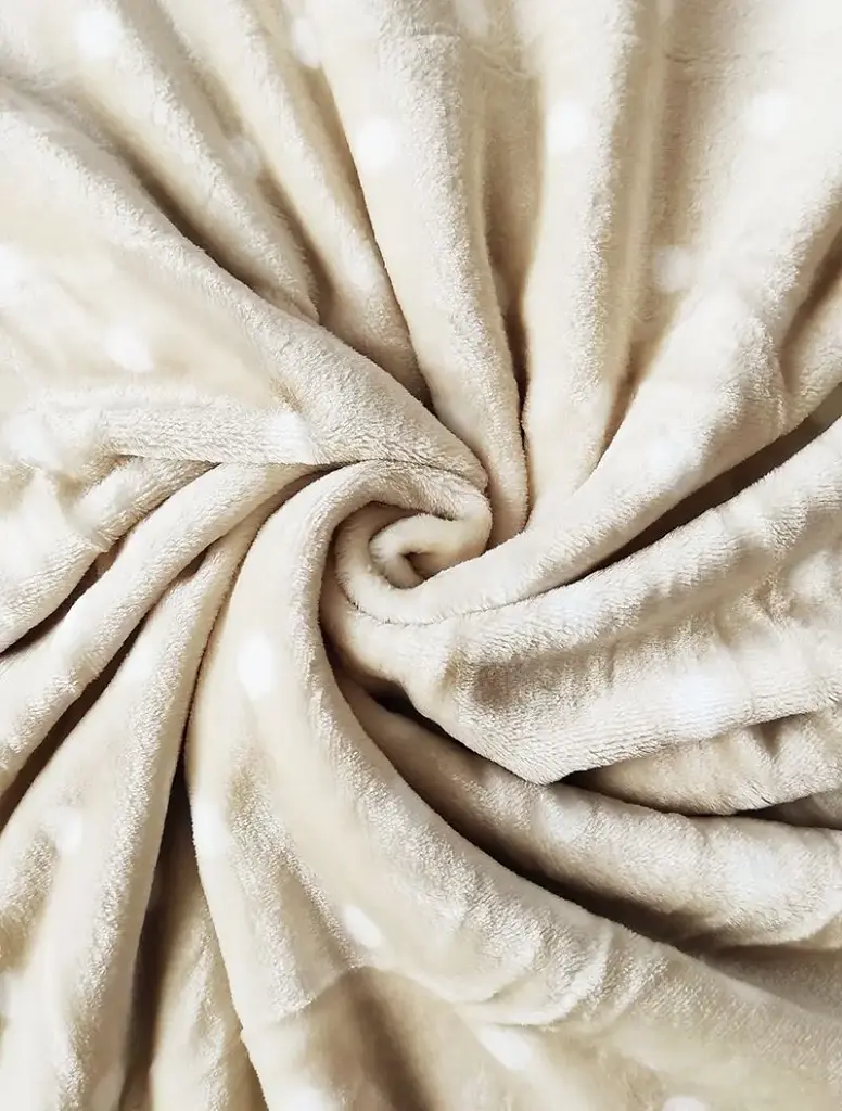 Плед Love You Шары с помпонами искусственный мех 220х200 см бежевый (181171) - фото 3