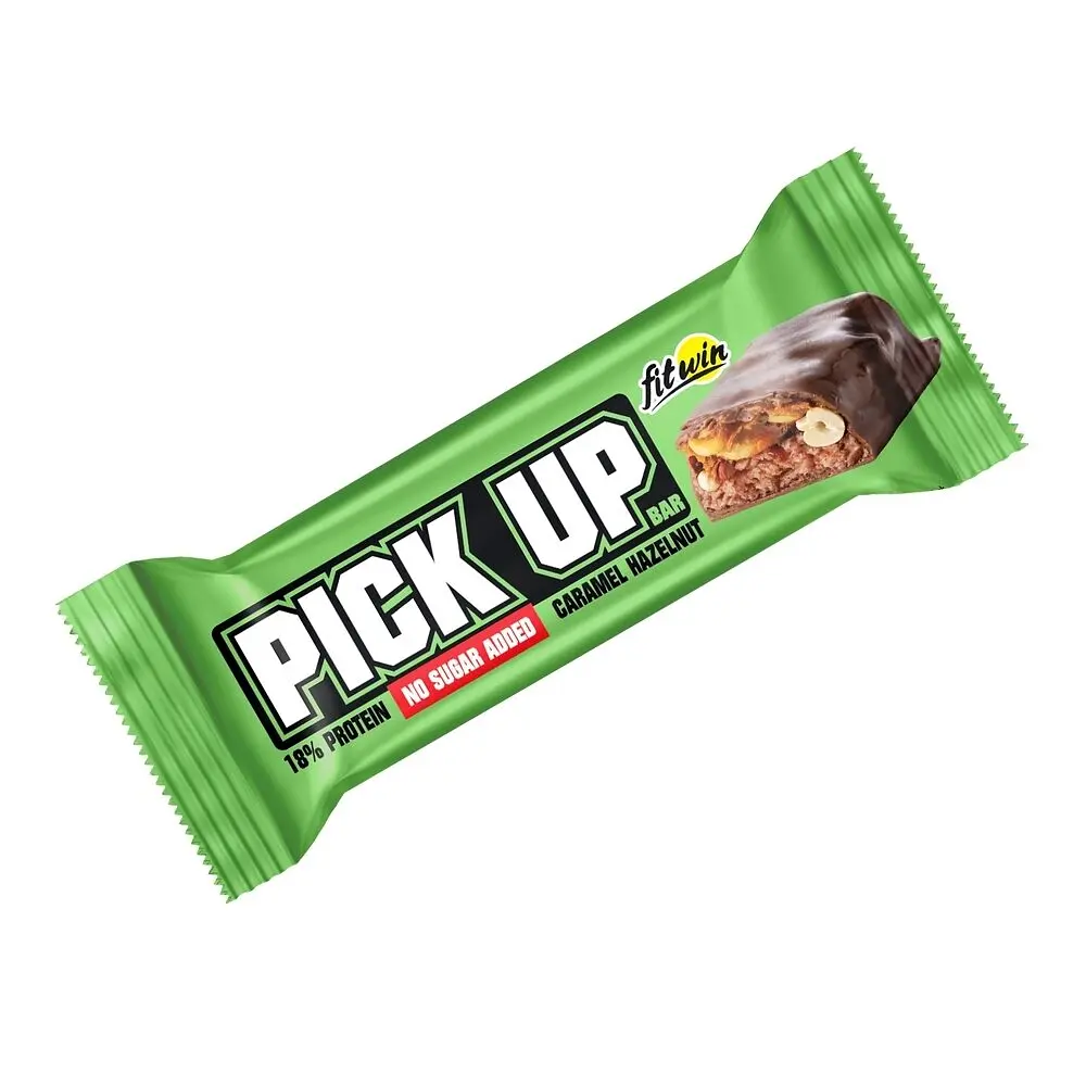 Батончик FitWin Pick Up, 24*45 грамм - Карамель-фундук - фото 3
