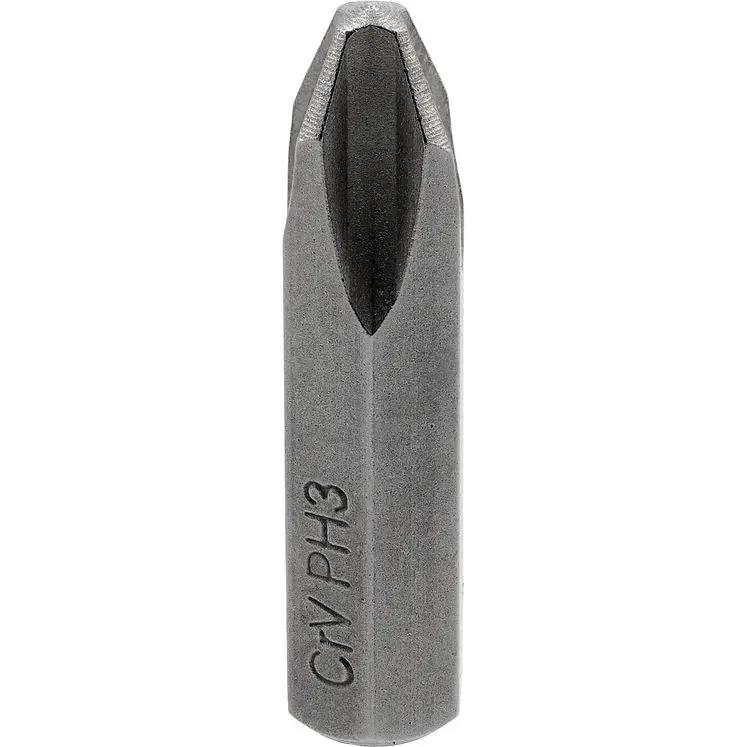 Отверточные ударные вставки Yato крест и плоский шлицы PH2/3 и S8/10х36 мм HEX Ø= 5/16 4 шт. (YT-2812) - фото 6