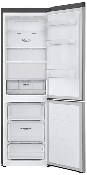 Холодильник LG GA-B459SMQZ 186х68х60см 2 дв холодильне відділення 234 л морозильне відділення 107 л A++,NF платиновий сірий (GA-B459SMQZ) - фото 2