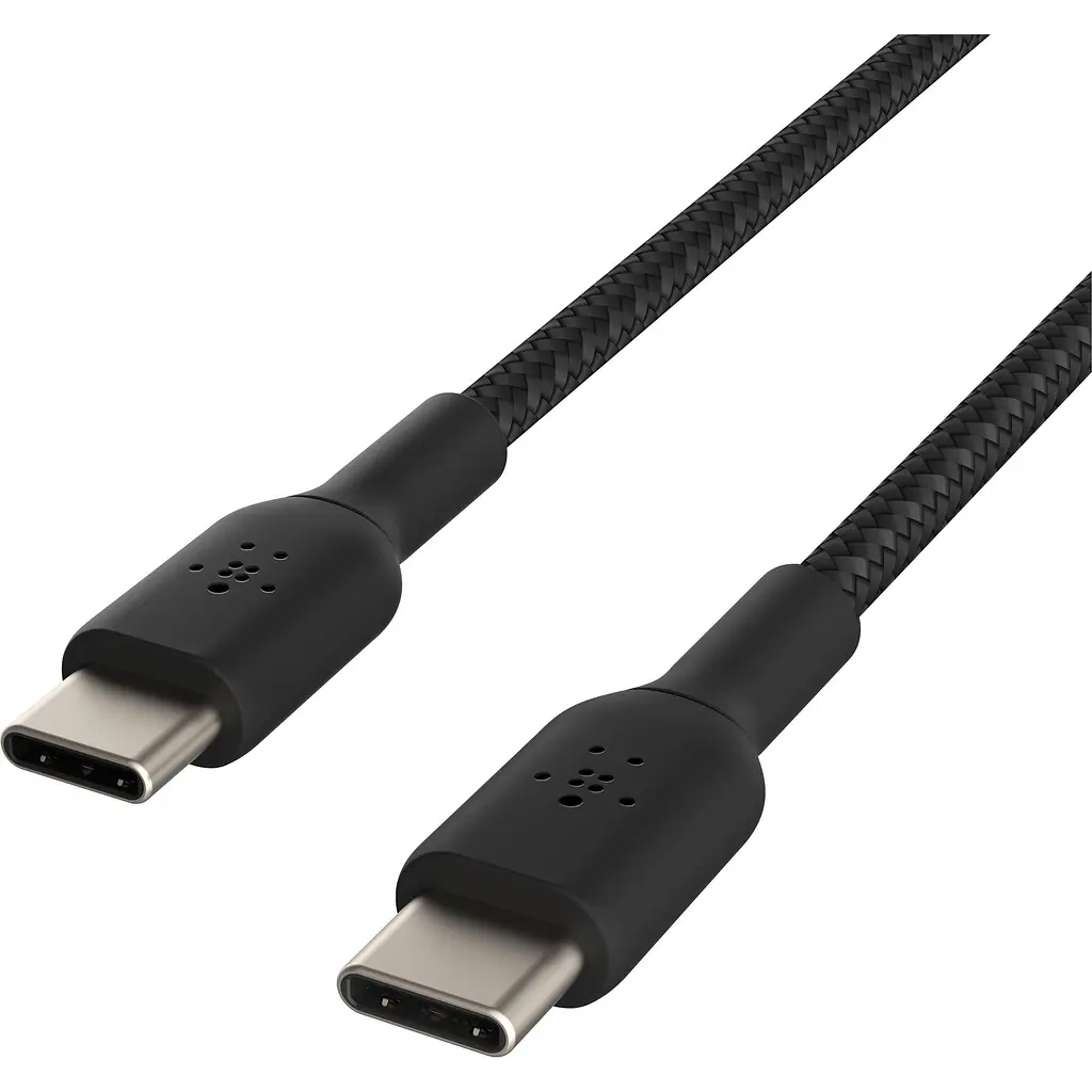 Кабель Belkin Boost Up Charge Braided USB-C to USB-C 1m Black (CAB004BT1MBK) [158880] - фото 4