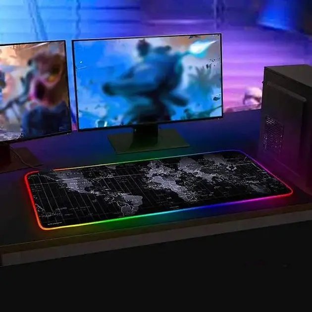 Ігрова поверхня FeelTouch з RGB підсвіткою 800 x 300 мм Black - фото 3