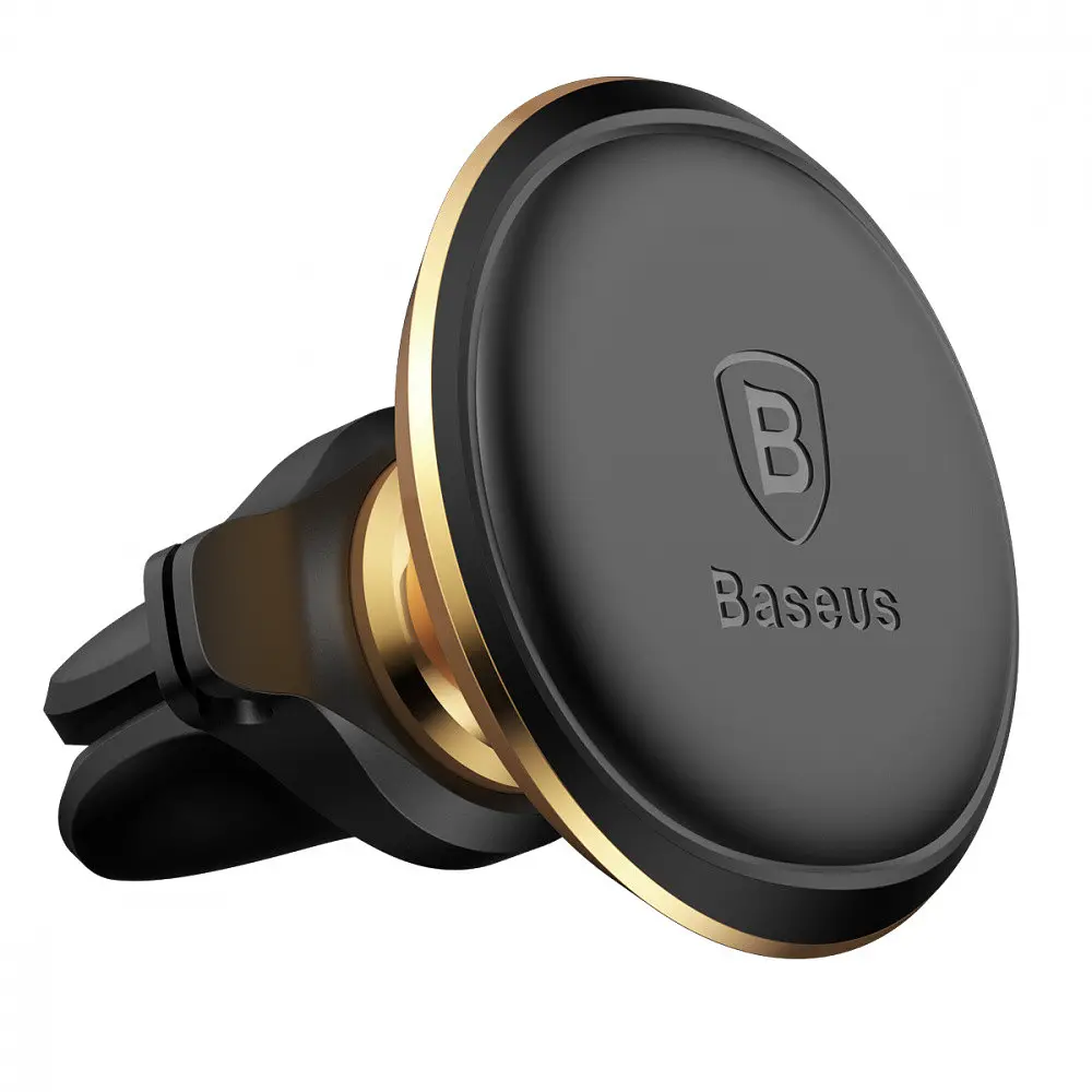 Автодержатель Baseus Magnetic Air Vent Car Mount With Cable Clip silver (16105) - фото 8