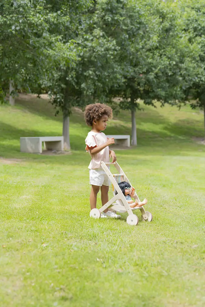 Коляска для ляльок Miniland дерев'яна (31185) - фото 7