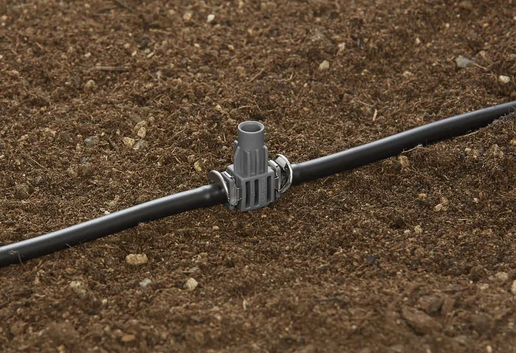 З'єднувач Т-подібний для мікронасадок Gardena Micro-Drip System Quick & Easy для шлангів 4,6 мм, 5 шт (08332-29) - фото 2
