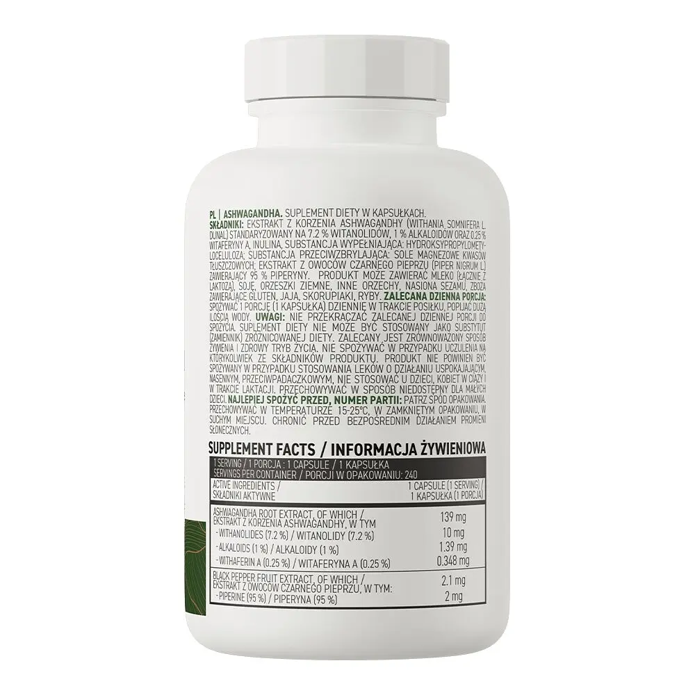 Натуральна добавка OstroVit Vege Ashwagandha, 240 вегакапсул - фото 2