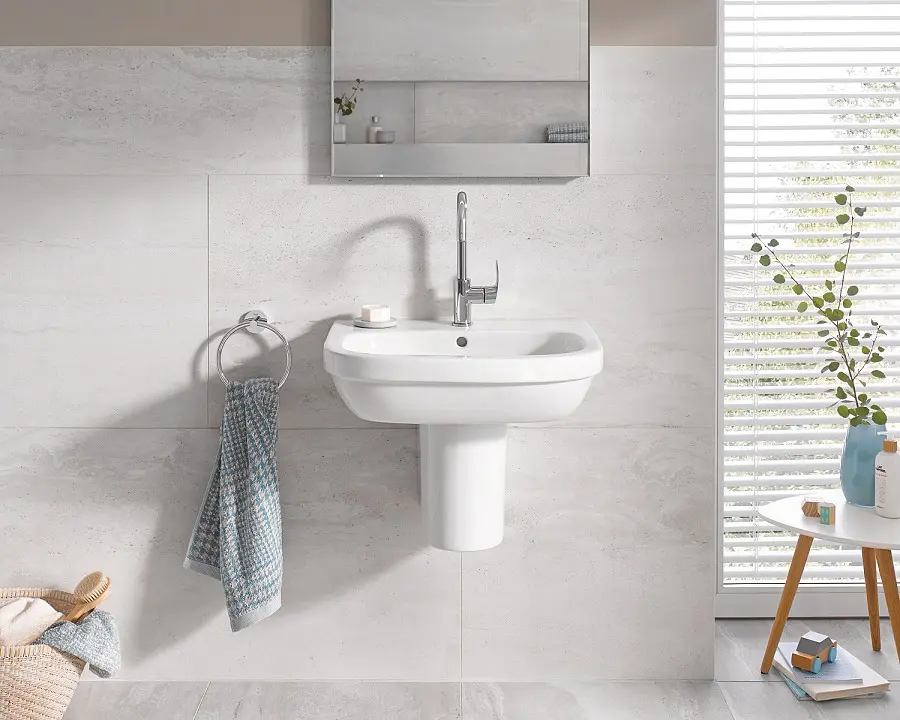 Напівп'єдестал для раковини Euro Ceramic Grohe 39201000, Білий - фото 7