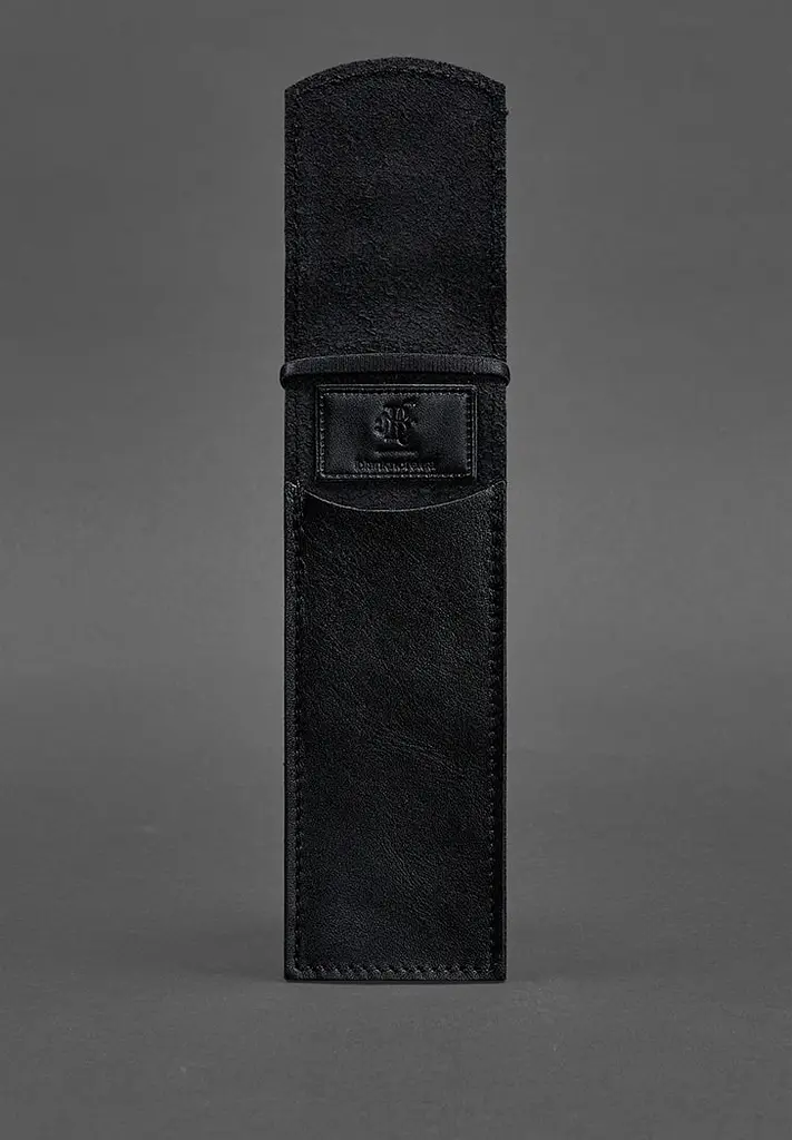 Шкіряний чохол для ручок 1.0 чорний - фото 4