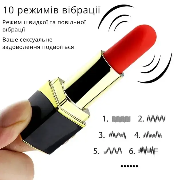 Вібратор I’MCUM Secret Kiss Червоний (IM-ZDB254) - фото 5