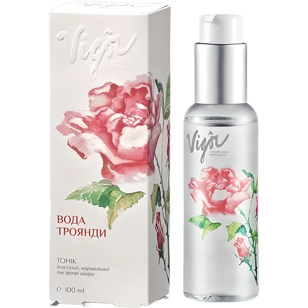Тоник Vigor CN Розовая вода для сухой кожи 100 мл - фото 2
