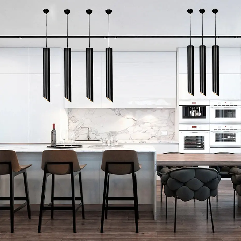 Люстра подвесная Brille тубус GU10 50W BK (AL-701S/1) - фото 11