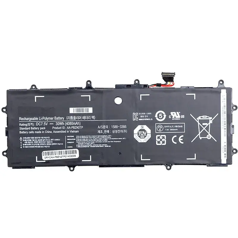 Акумулятор для ноутбуків SAMSUNG Chromebook Series 3 (NP905S3G) 7.5V 4080mAh (original) (NB490103) - фото 2