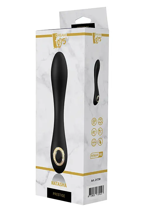 Вибратор Dreamtoys Prestige Natasha Luxxe 20 см черный - фото 6