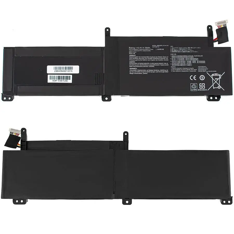 Батарея для ноутбука Asus C41N1716 (ROG Strix GL703GM GL703GS) 15.4V 4940mAh 76Wh Чорний - фото 2
