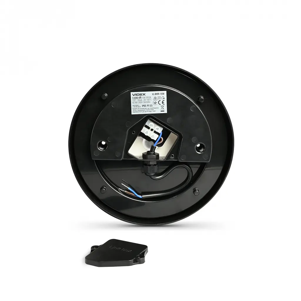 Світильник Videx LED ART IP65 15W 5000K круглий Black (VL-BHFR-155B) - фото 3