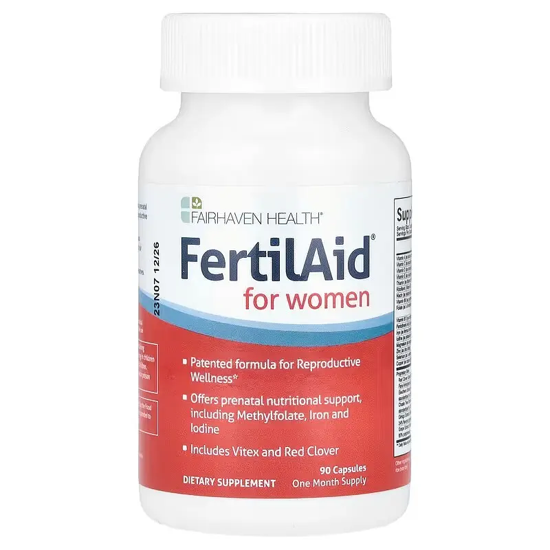 Вітаміни для зачаття, FertilAid for Women, для жінок, 90 капсул Fairhaven Health vit0001508