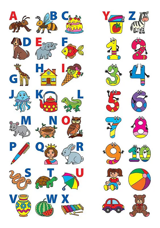 English for Kids. Алфавіт і цифри. Alphabet and Numbers - Лариса Зінов'єва - фото 5