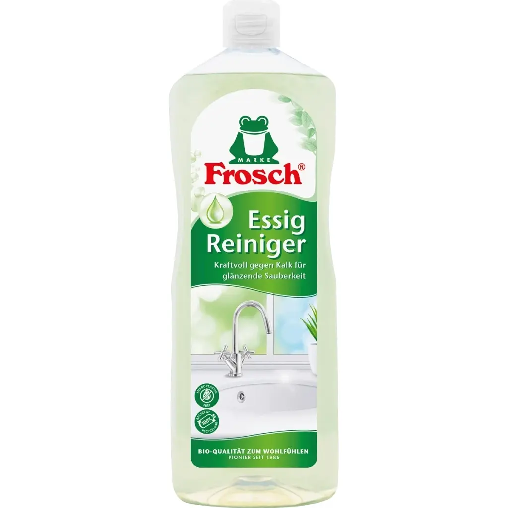 Рідина для чищення ванн Frosch з яблучного оцту для видалення вапняних відкладень 1 л (4001499960178/4009175957320) - фото 2