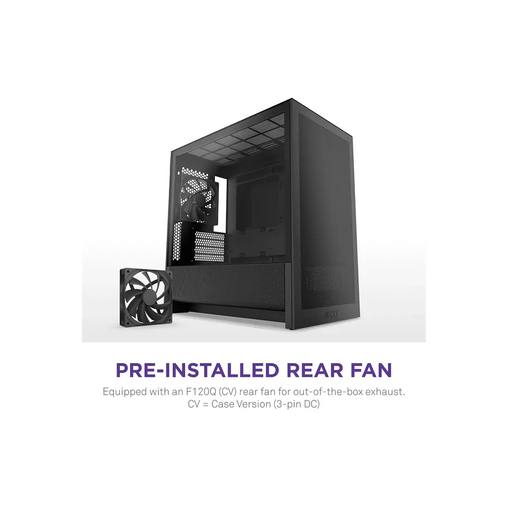 Корпус NZXT H3 Flow All Black (CC-H31FB-01) - фото 9