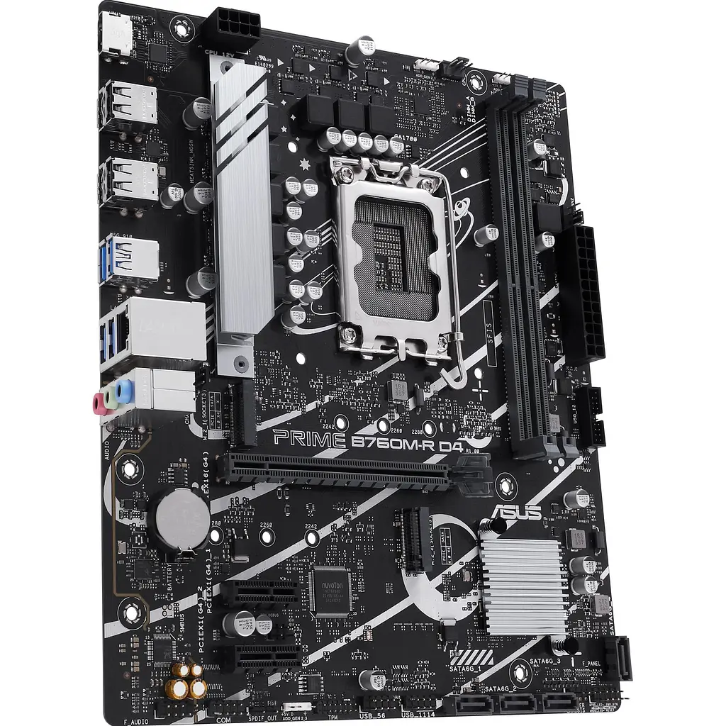 Материнська плата Asus Prime B760M-R D4 (90MB1HA0-M0EAY0) [147090] - фото 4