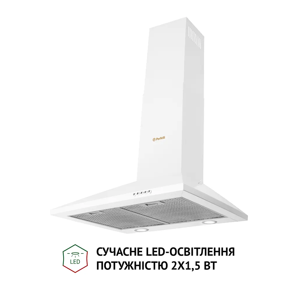 Витяжка купольна PERFELLI K 6210 WH 700 LED - фото 3