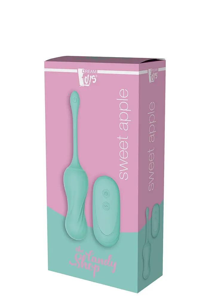 Віброяйце Dream Toys The Candy Shop Sweet Apple, 17,8 см мятний - фото 2