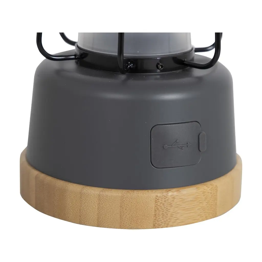 Ліхтар Bo-Camp Harlington Rechargable Dimming 370 Lumen Bamboo-Grey (5818921) (DAS303872) - фото 8