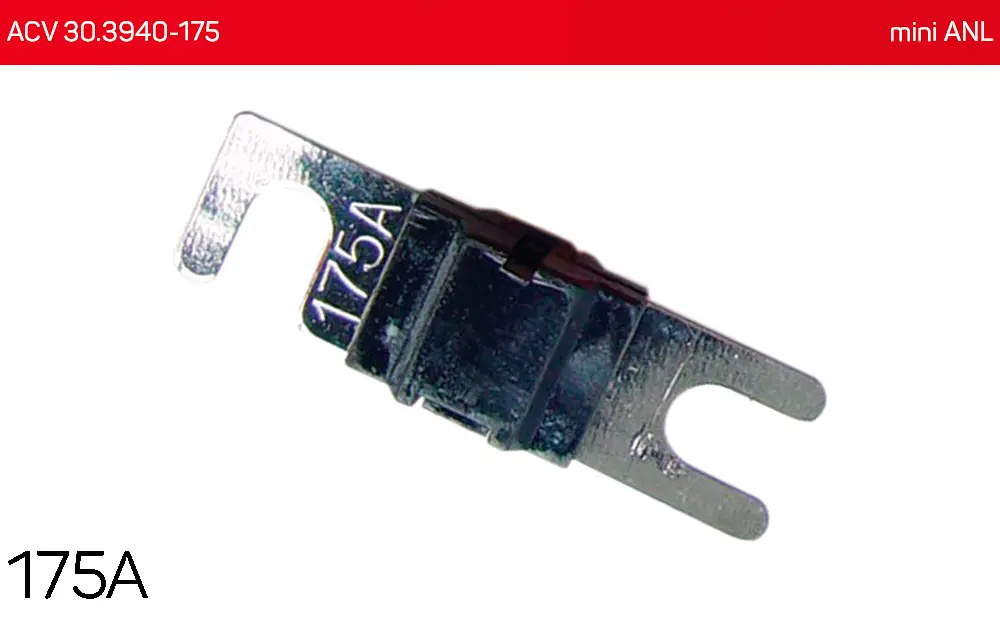 Запобіжник mini ANL 175А (1 шт.) ACV 30.3940-175 - фото 2