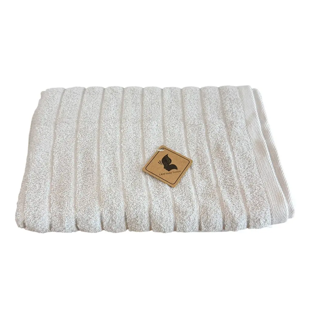 Рушник банний махровий L&M Home Textiles 21096 70х140 см сіре