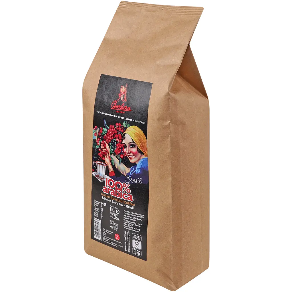 Кава зернова Barbera Brazil 100% Arabica 1 кг - фото 2