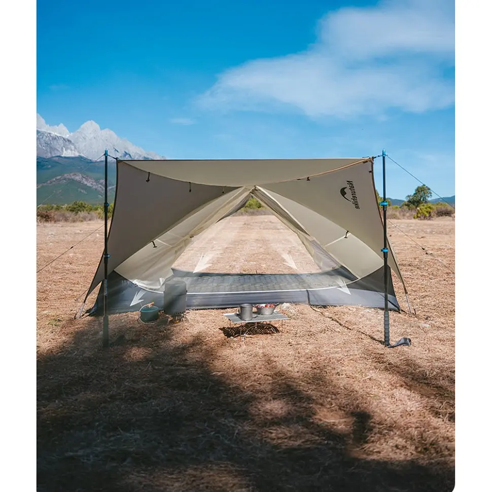 Намет Naturehike Mongar CNK2550WS016, 15D надлегкий двомісний сiрий - фото 12